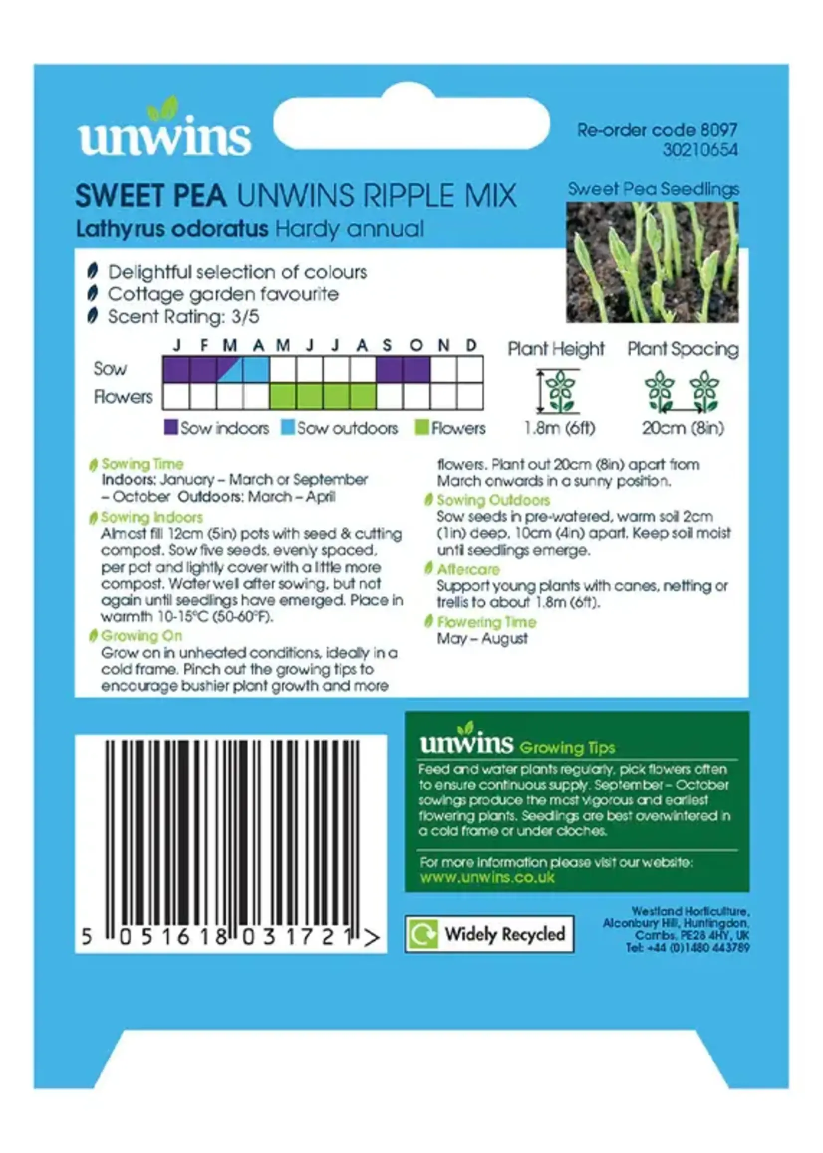 Unwins Sweet Pea - Unwins Ripple Mix