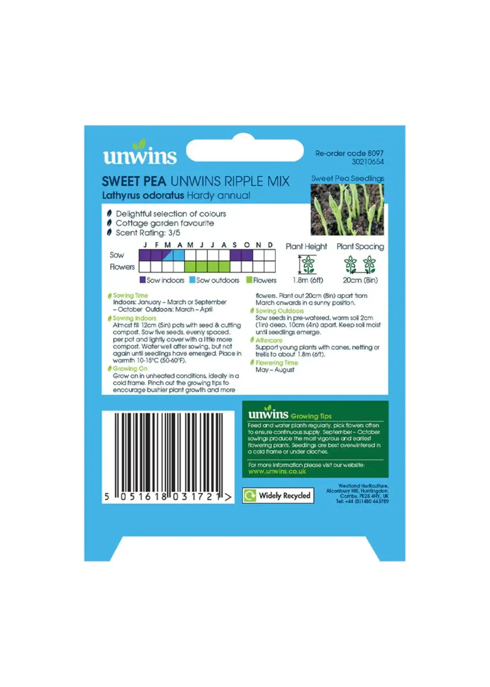 Unwins Sweet Pea - Unwins Ripple Mix