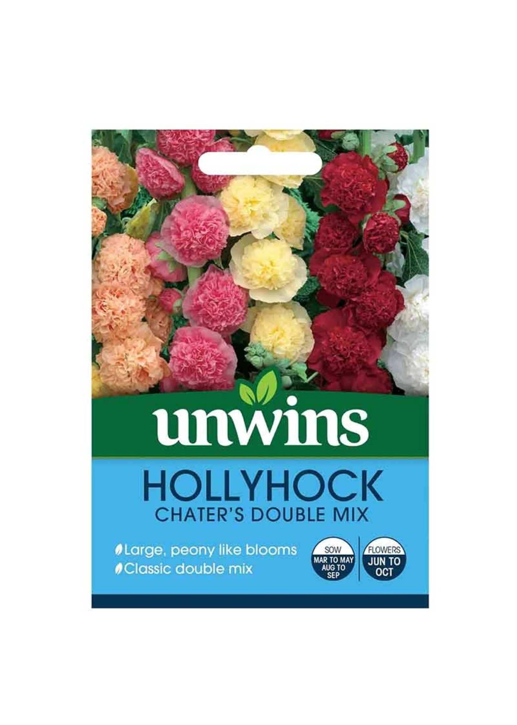 Unwins Hollyhock - Chater's Double Mix