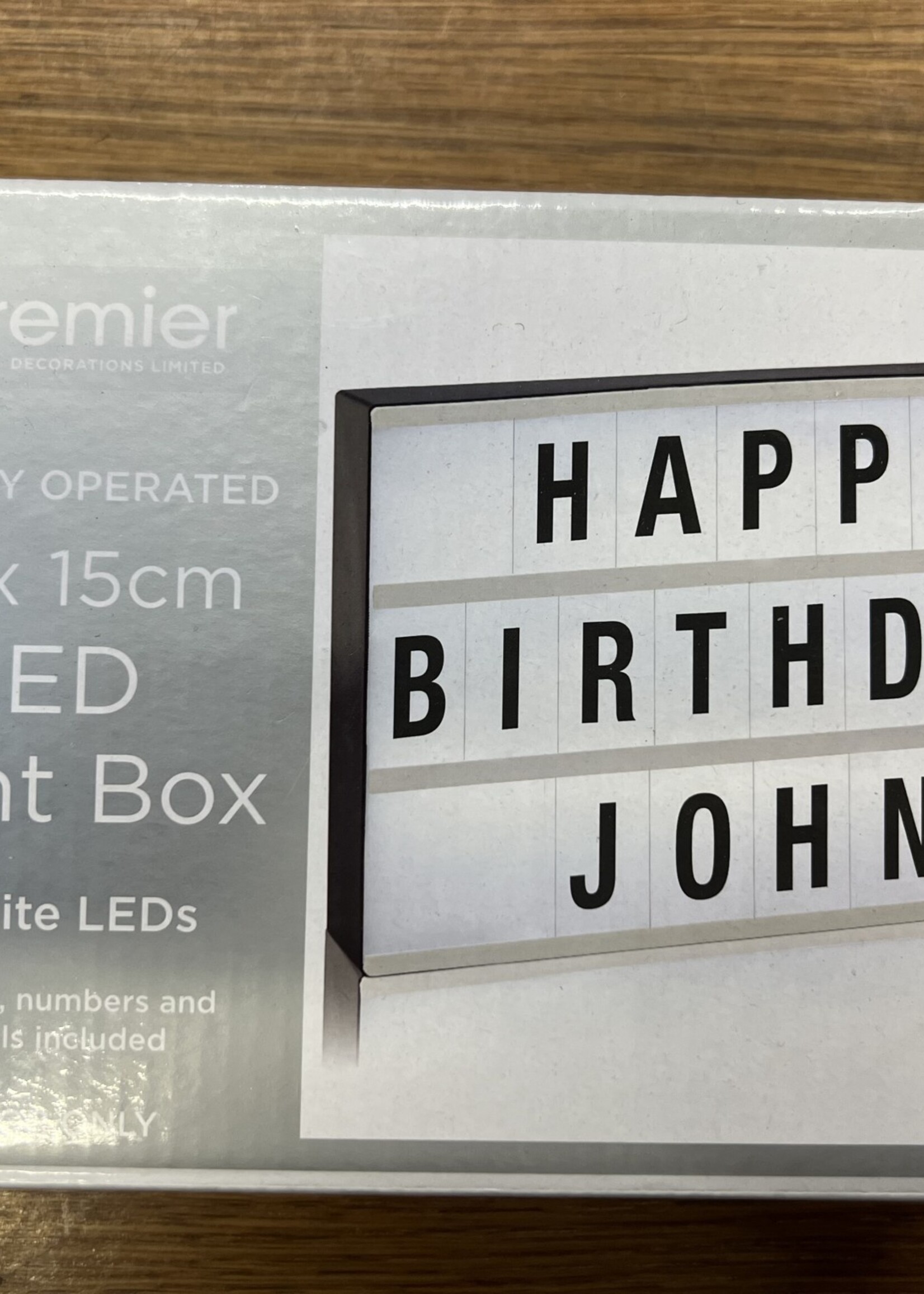 Premier Light up Light  Box Mini 20x15cm