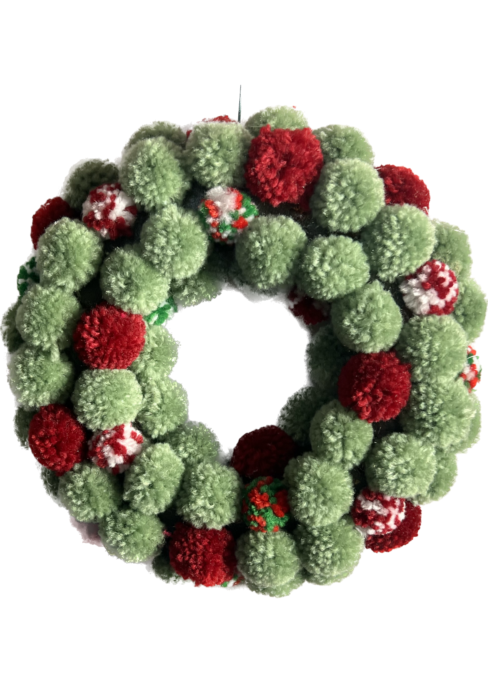 Decoris Pom Pom Wreath 22cm x 5cm