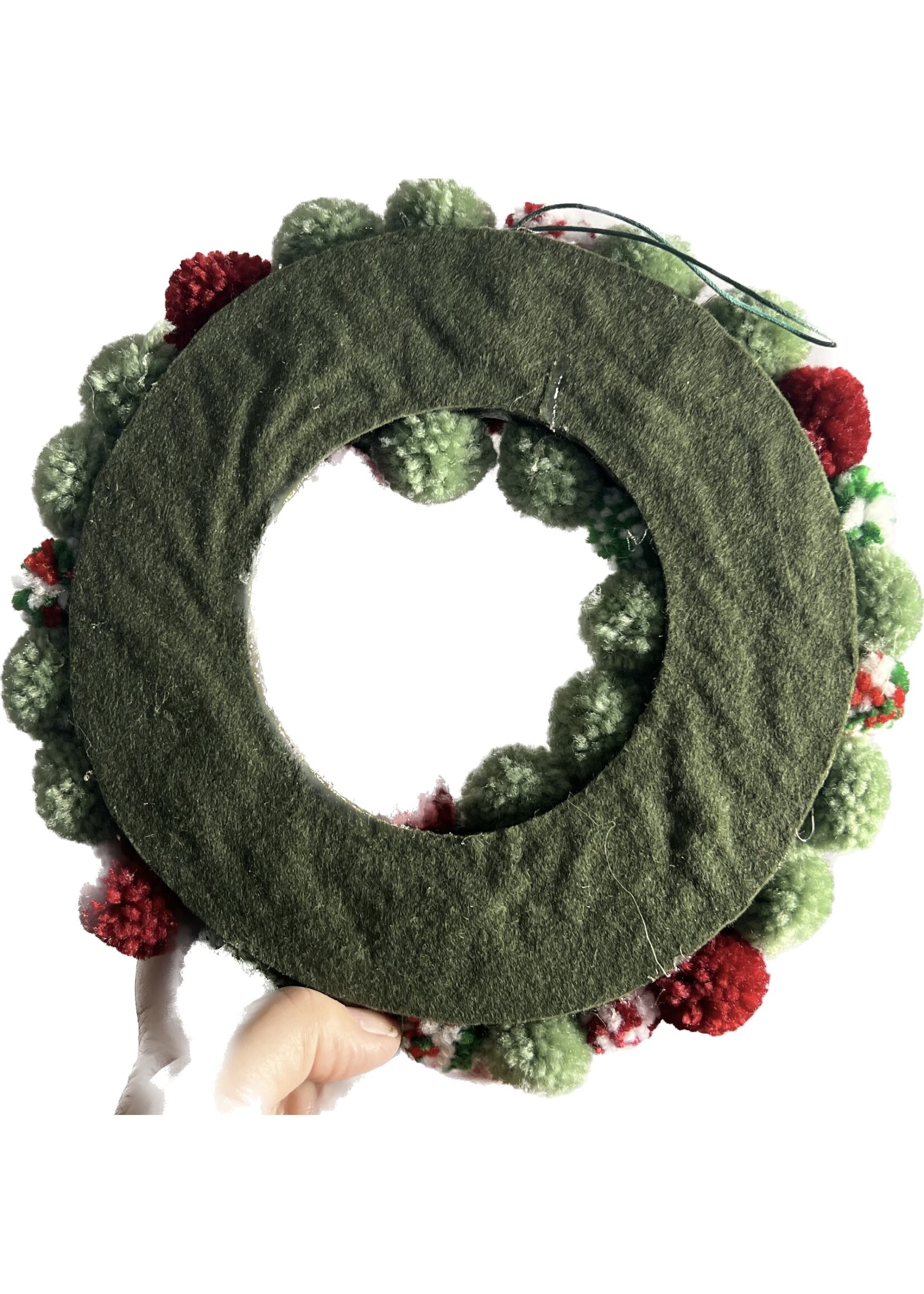Decoris Pom Pom Wreath 22cm x 5cm