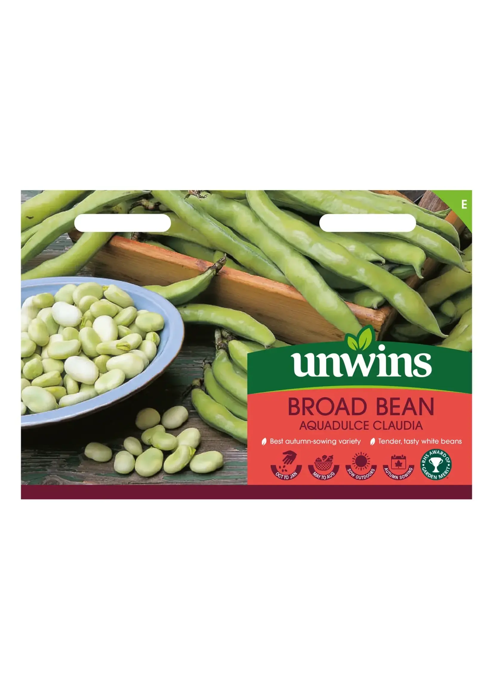 Unwins Broad Bean - Aquadulce Claudia