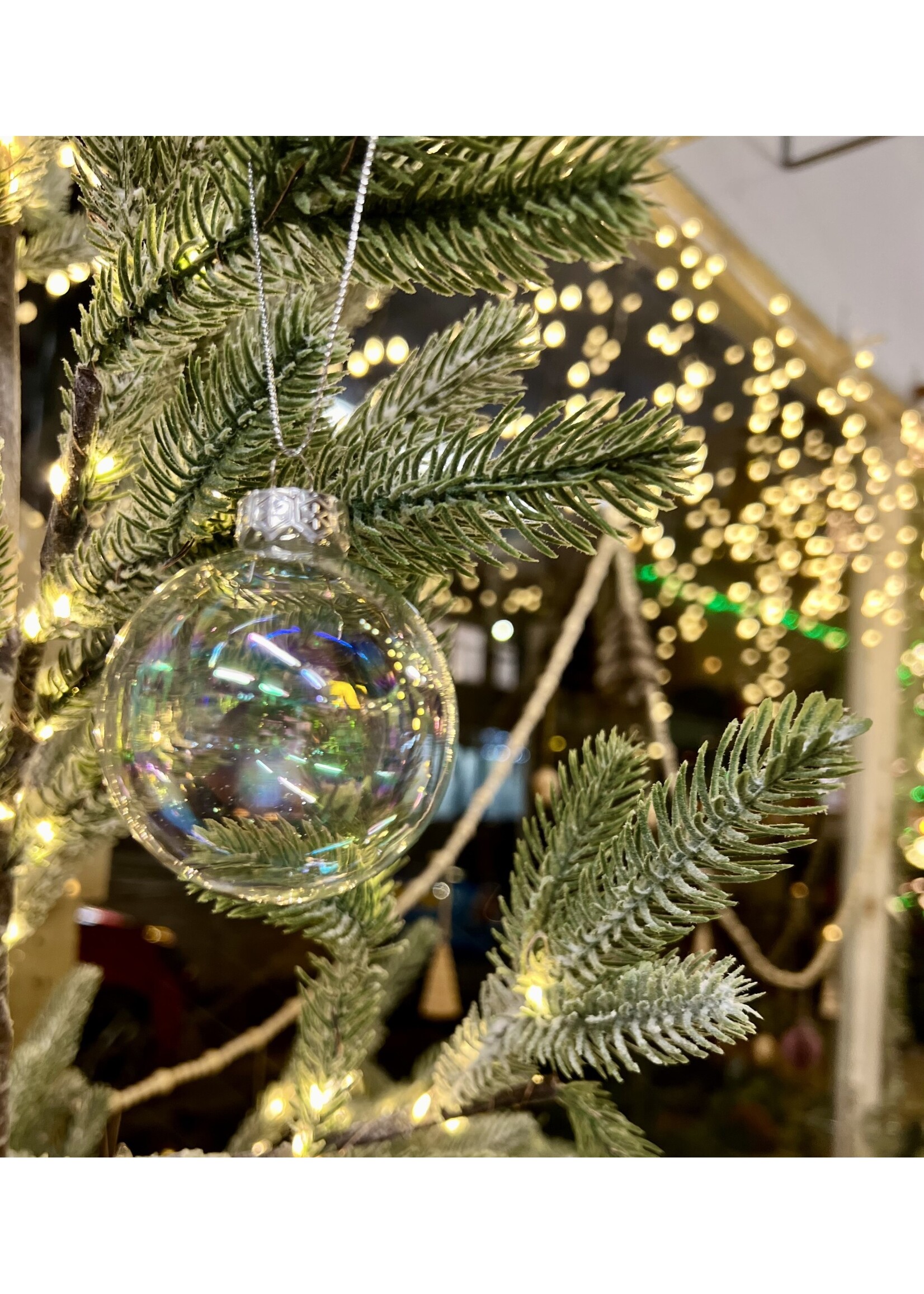 Decoris Clear Refillable Bauble 6cm