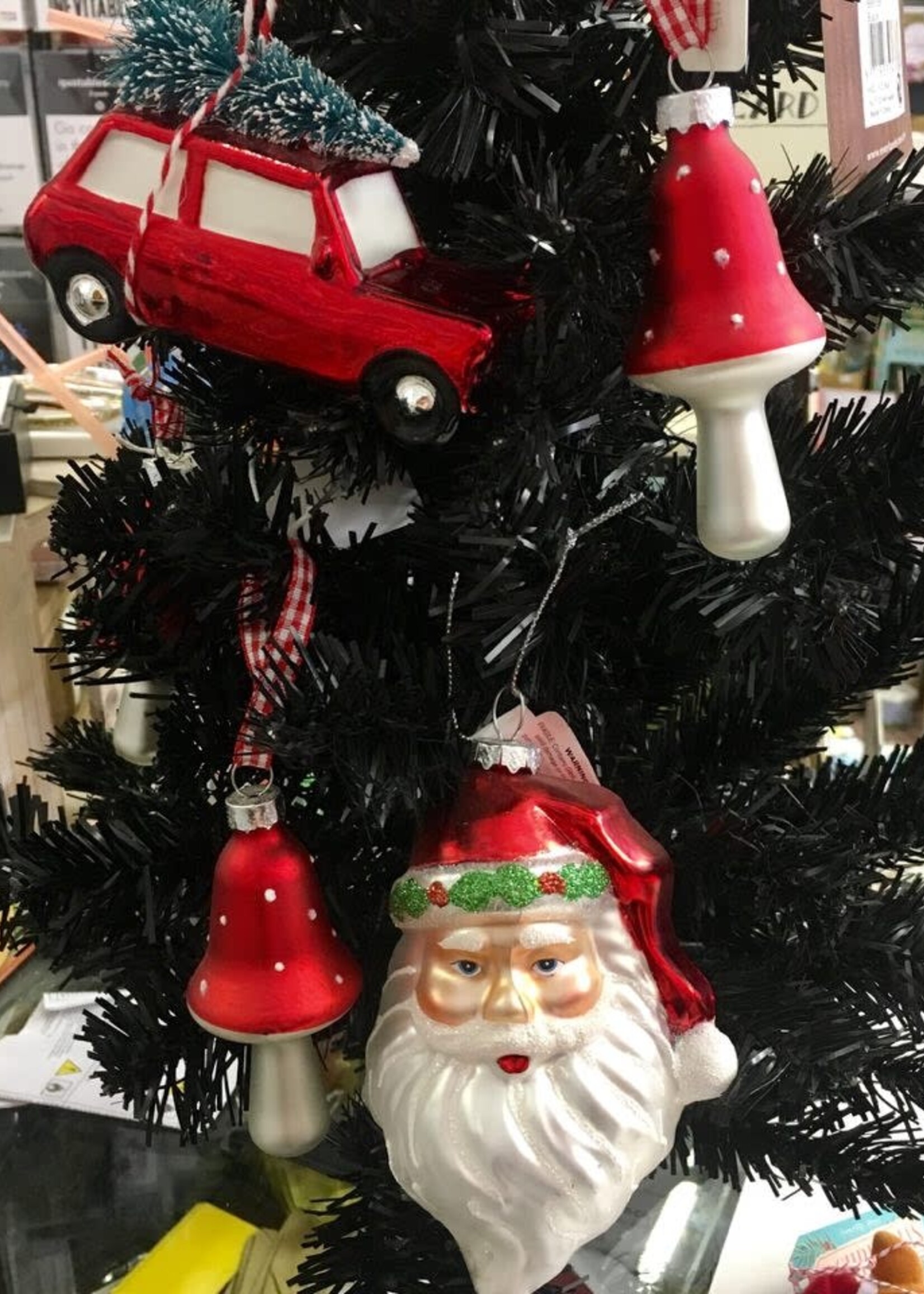 Decoris Red Car With Tree Hanging