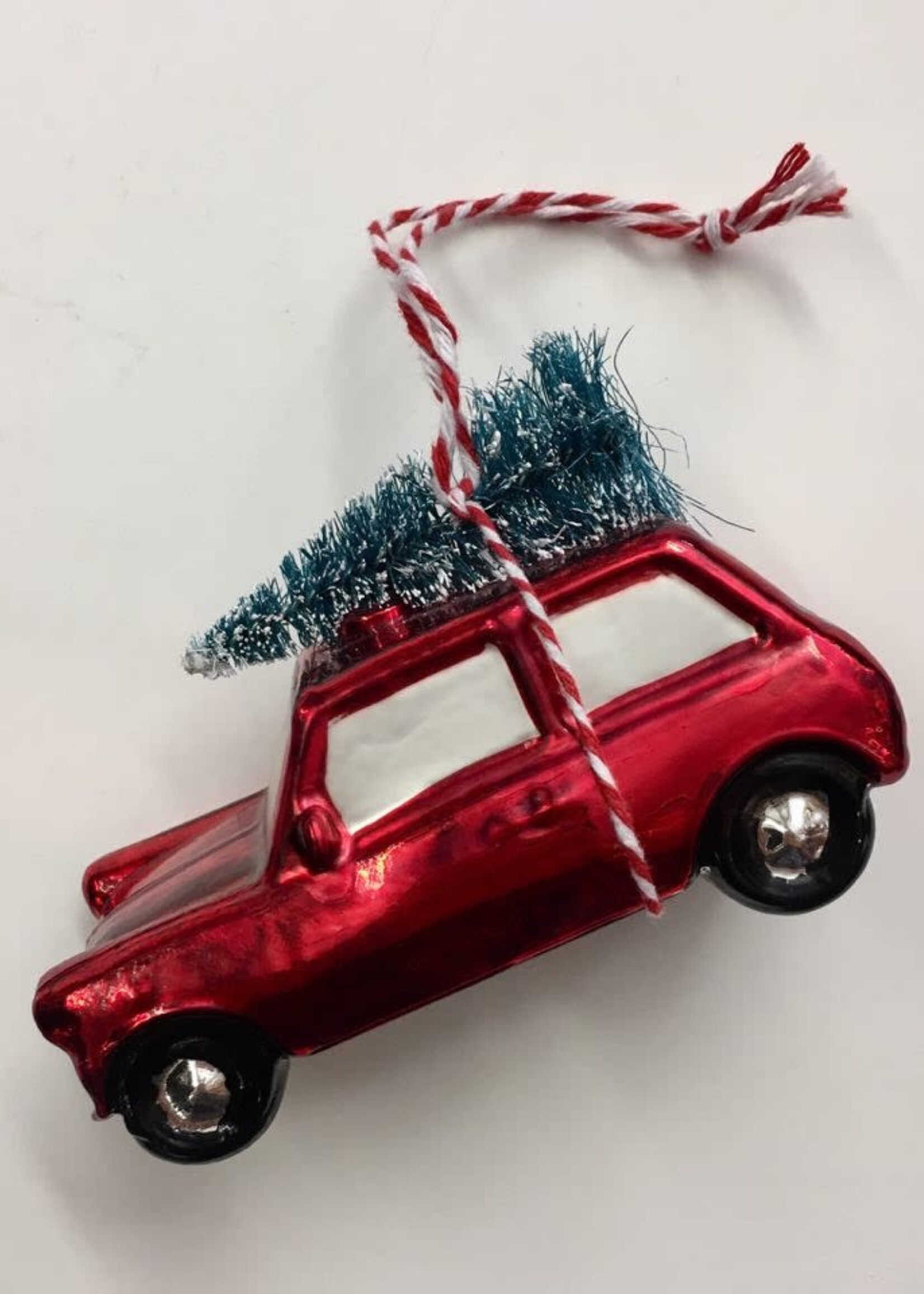 Decoris Red Car With Tree Hanging