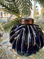 Decoris Blue Glitter Bauble