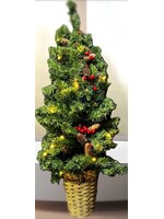 Premier Pre Lit Half Wall Mounted Tree 90cm