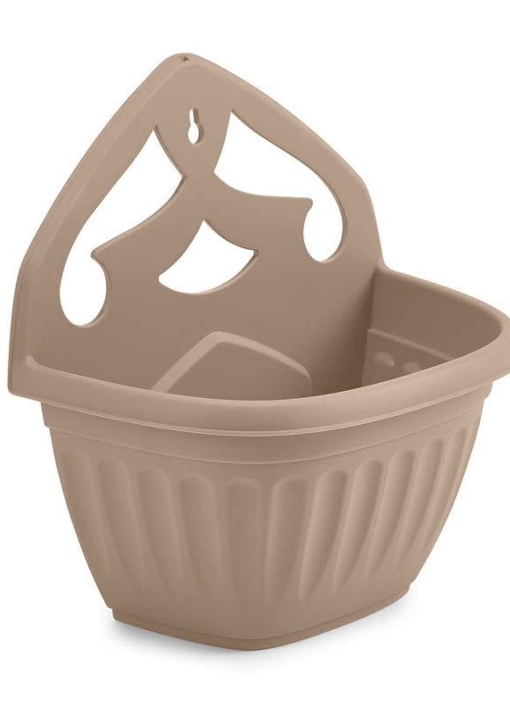 WhiteFurze Athens Wall Planter Taupe 32cm