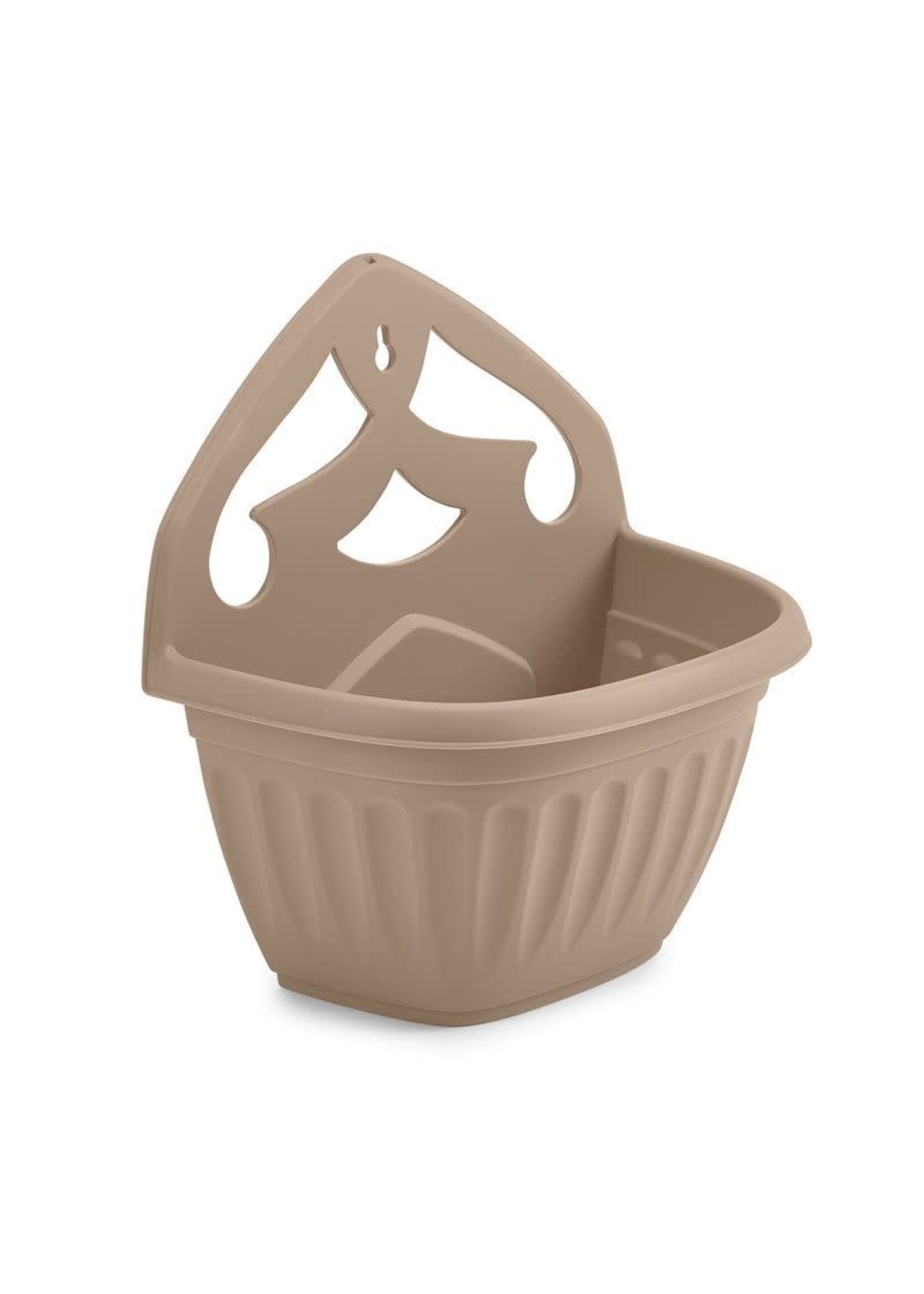 WhiteFurze Athens Wall Planter Taupe 32cm