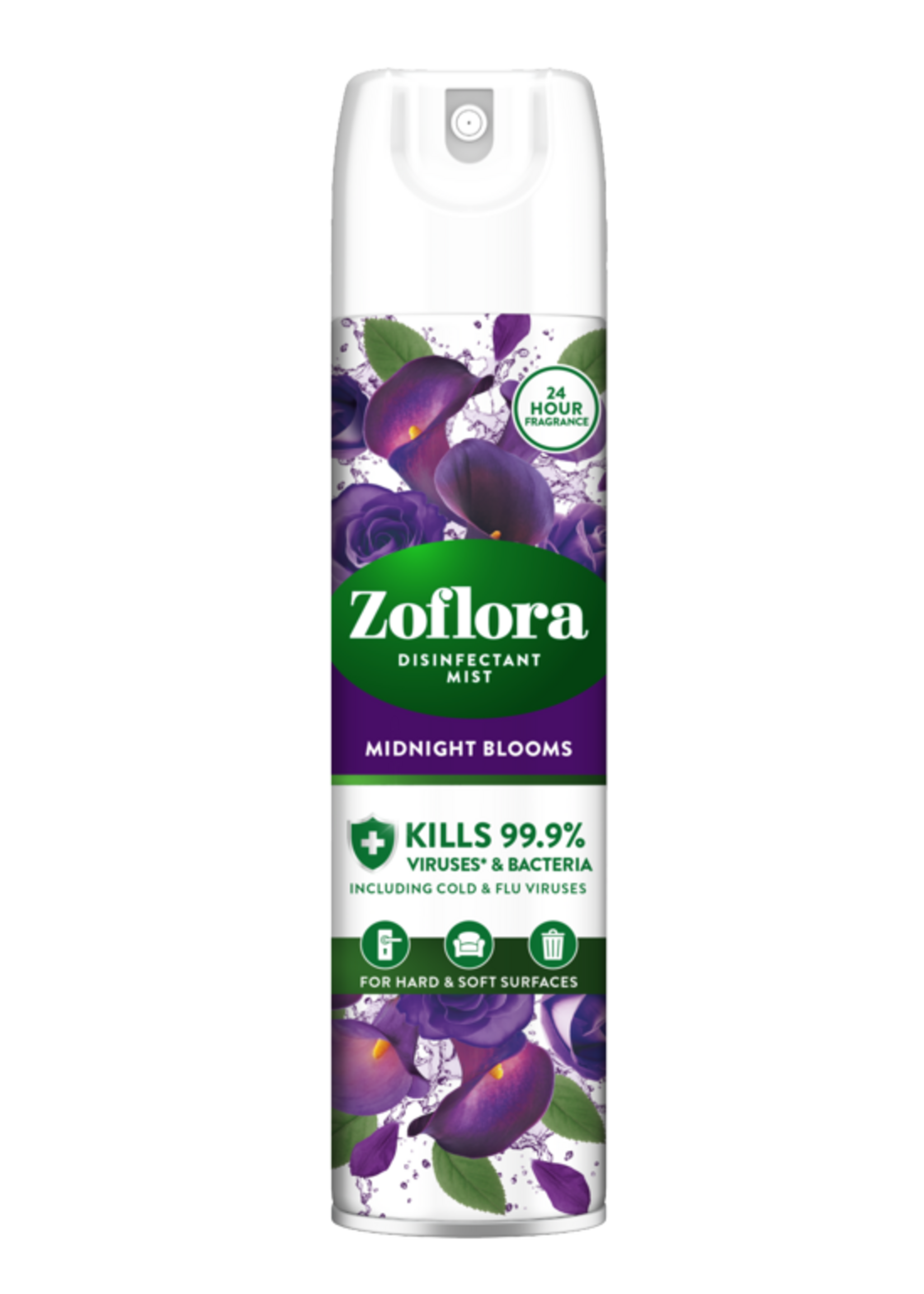 Zoflora Zoflora Aerosol 300ml Disinfectant Midnight Blooms