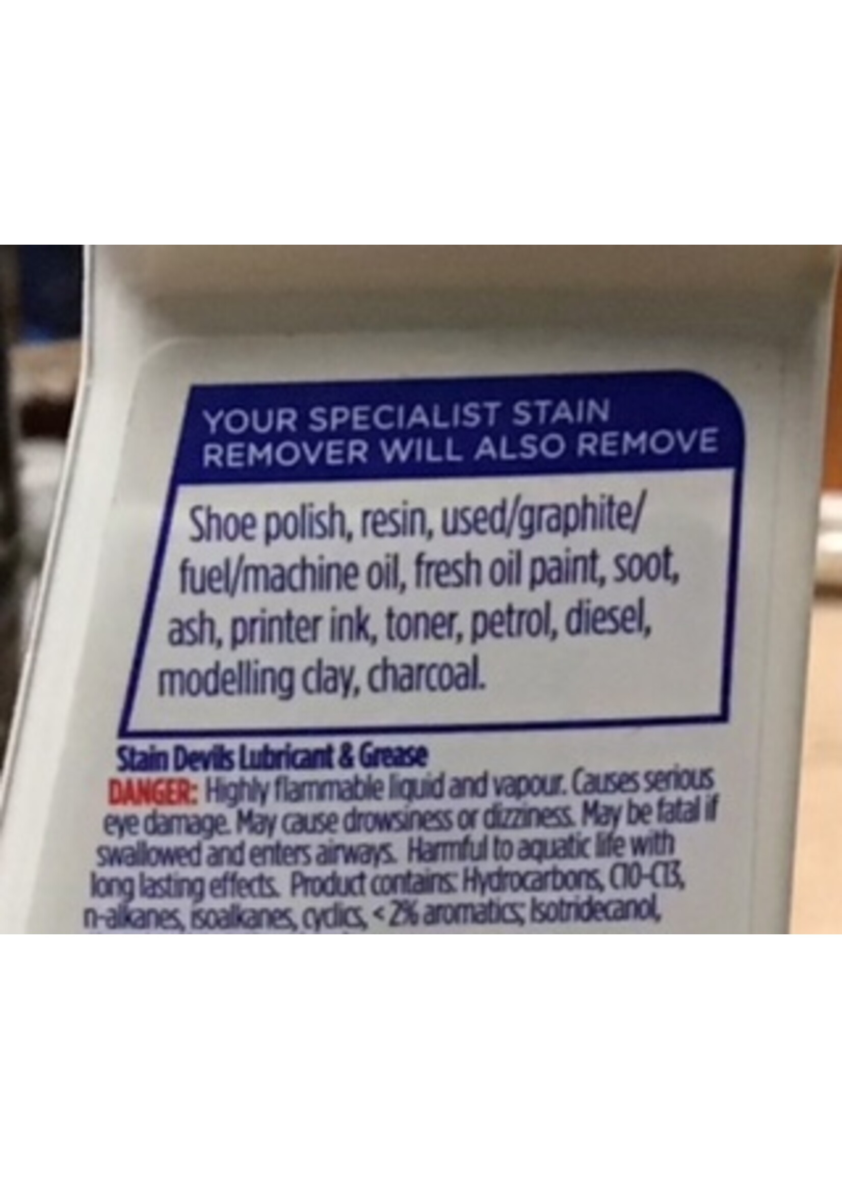 Dr Beckmann Stain Devils 50ml For Lubricant & Grease