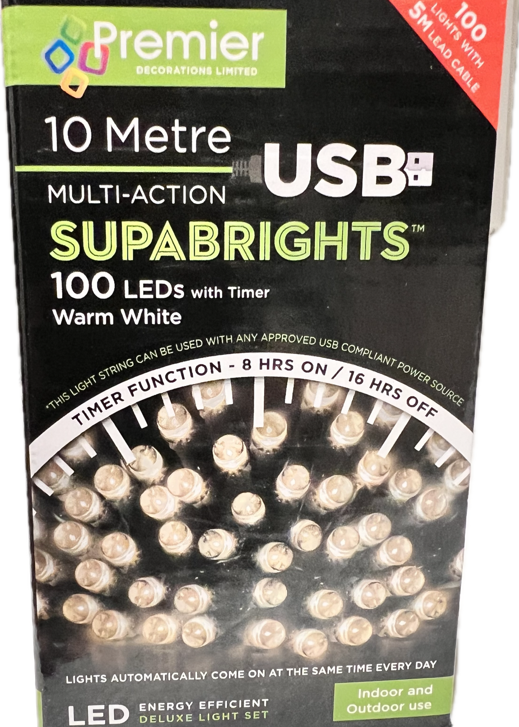 USB lights LED Warm white 100  Superbrights