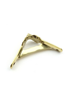 Cottingham Collection Shelf Bracket GALLOWS Plain Lugs Polished Brass 3.5″ x 3.5″