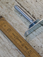 Cottingham Collection Concealed Floating shelf support screw mount plate ZP 82mm