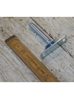 Cottingham Collection Concealed Floating shelf support screw mount plate ZP 82mm