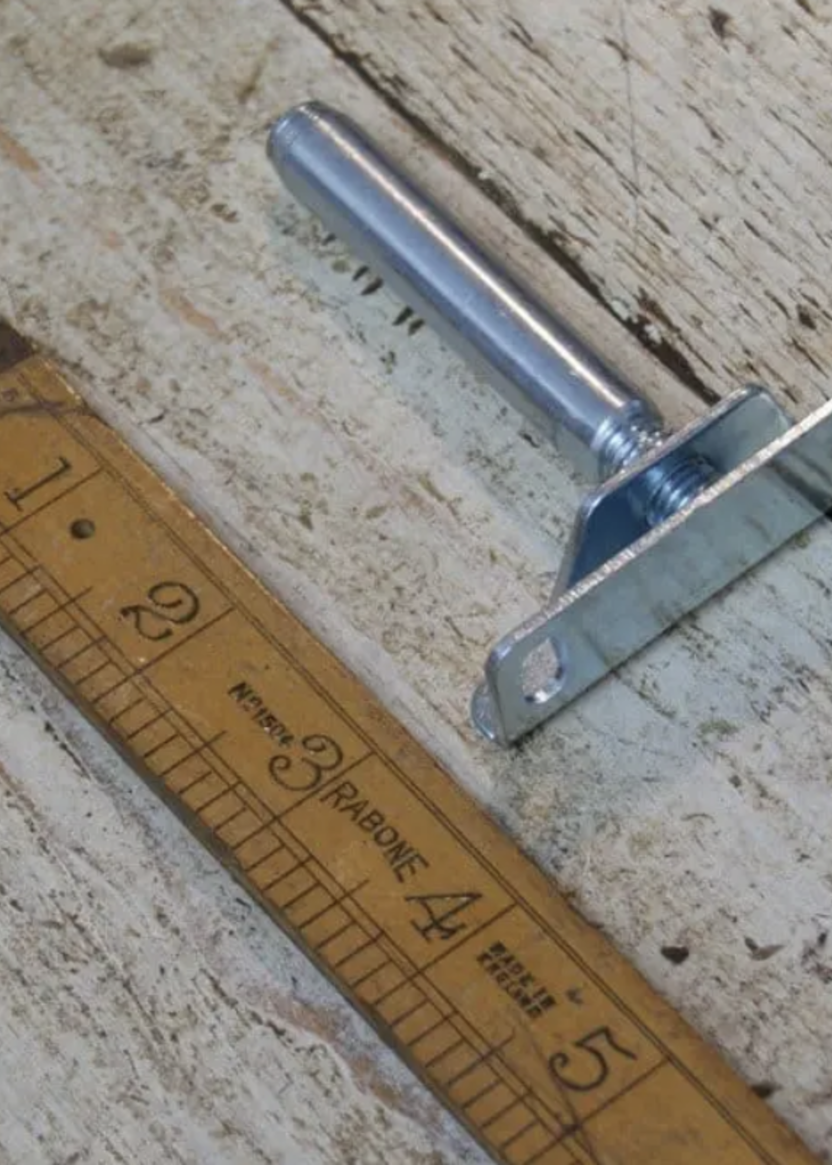 Cottingham Collection Concealed Floating shelf support screw mount plate ZP 82mm