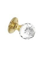 Securit Glass Ball Mortice Knobs PB 60mm