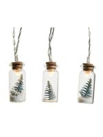 Lumiere Mini Jar Lights with mini Christmas Tree 10 LED warm white with timer