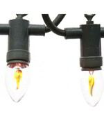 Flame Lights with green cable indoor and Outdoor 10 lights 4 metres