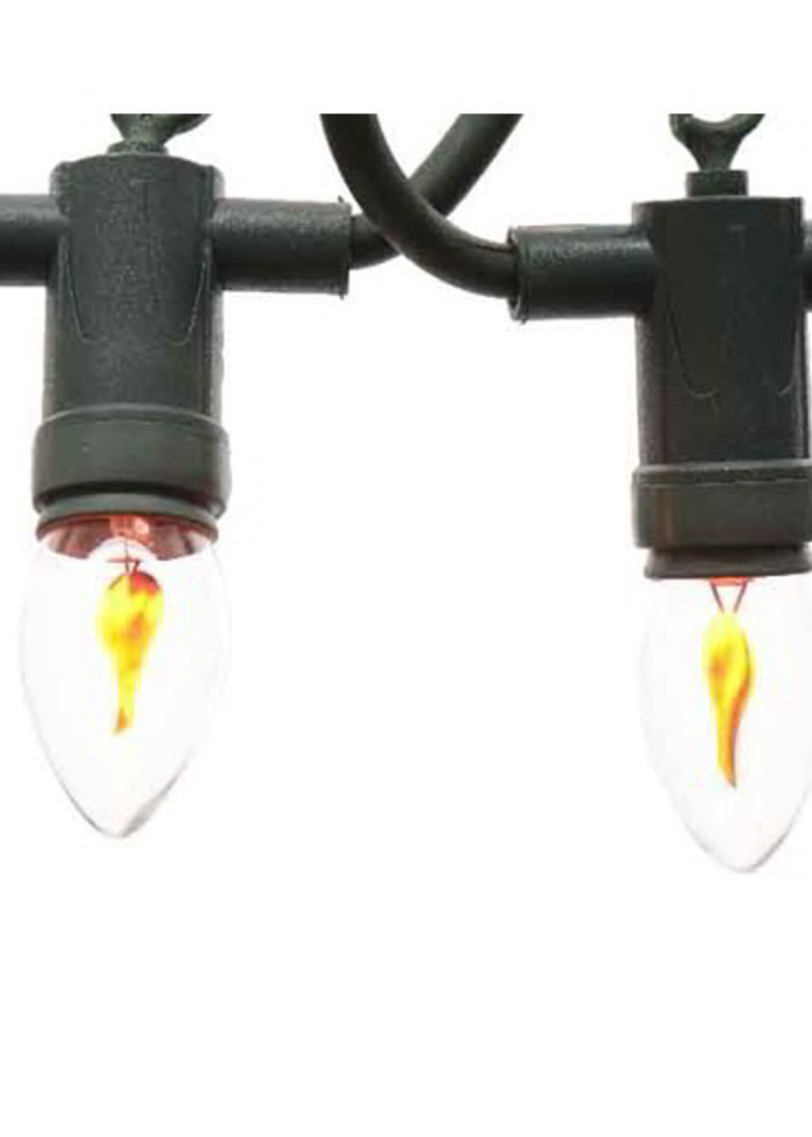 Flame Lights with green cable indoor and Outdoor 10 lights 4 metres