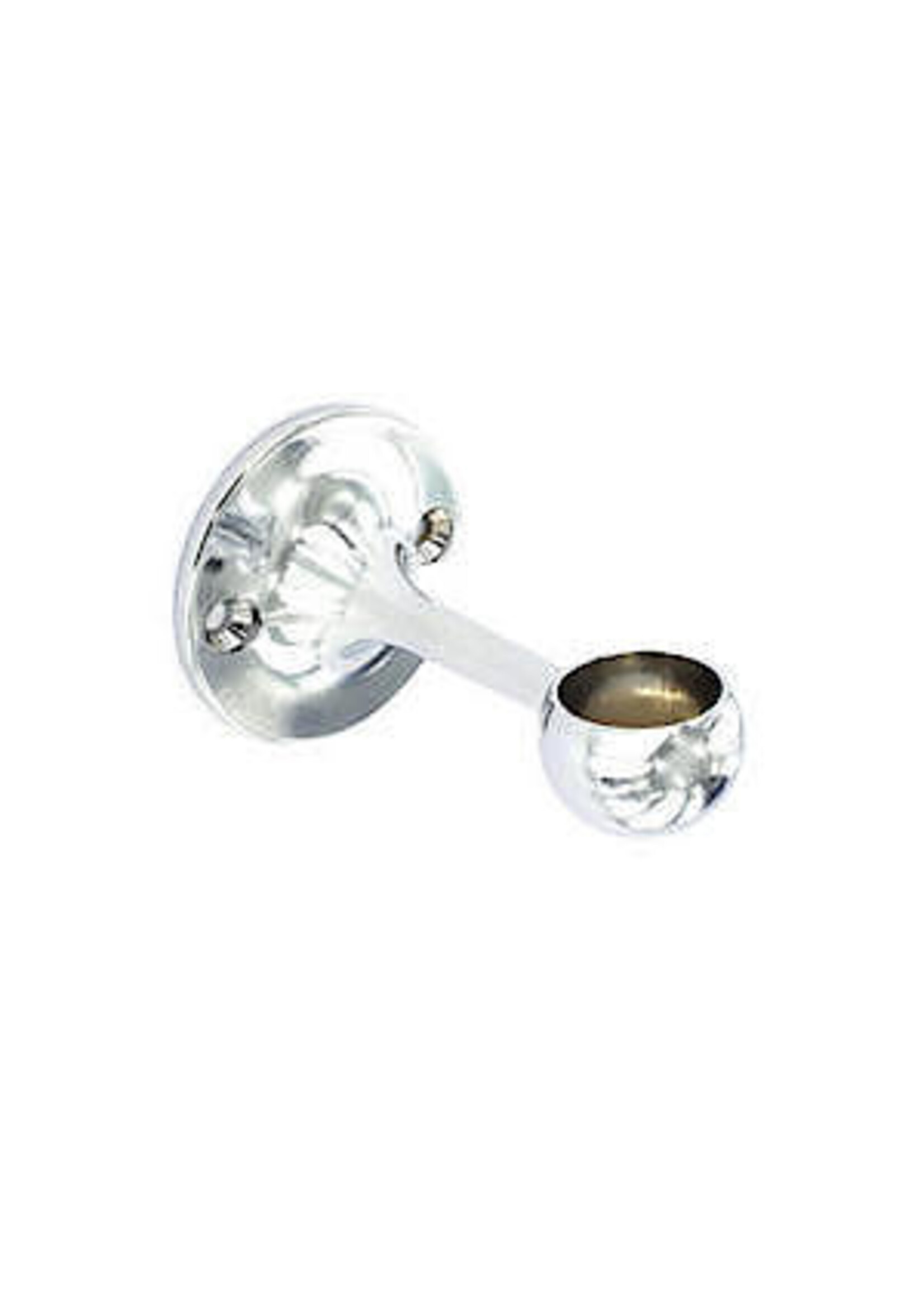 Securit Towel Rail End Bracket Chrome Plated 19mm S5563