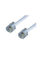 Modem Lead RJ11 Plug to RJ11 Plug White (L)10m