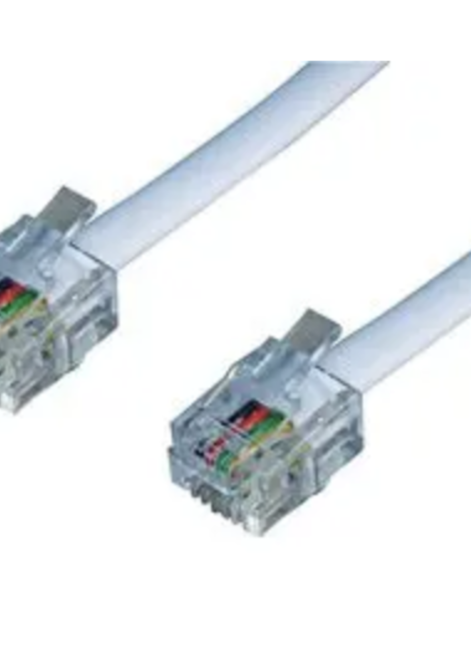 Modem Lead RJ11 Plug to RJ11 Plug White (L)10m