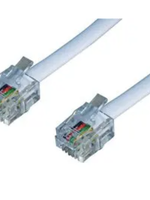 RJ11 to RJ11 Modem Cable White 3M