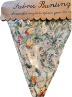 Sass & Belle Floral Fabric Bunting Eleanor 3m