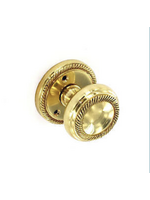 Securit Georgian Brass Mortice Knobs Pair 65mm