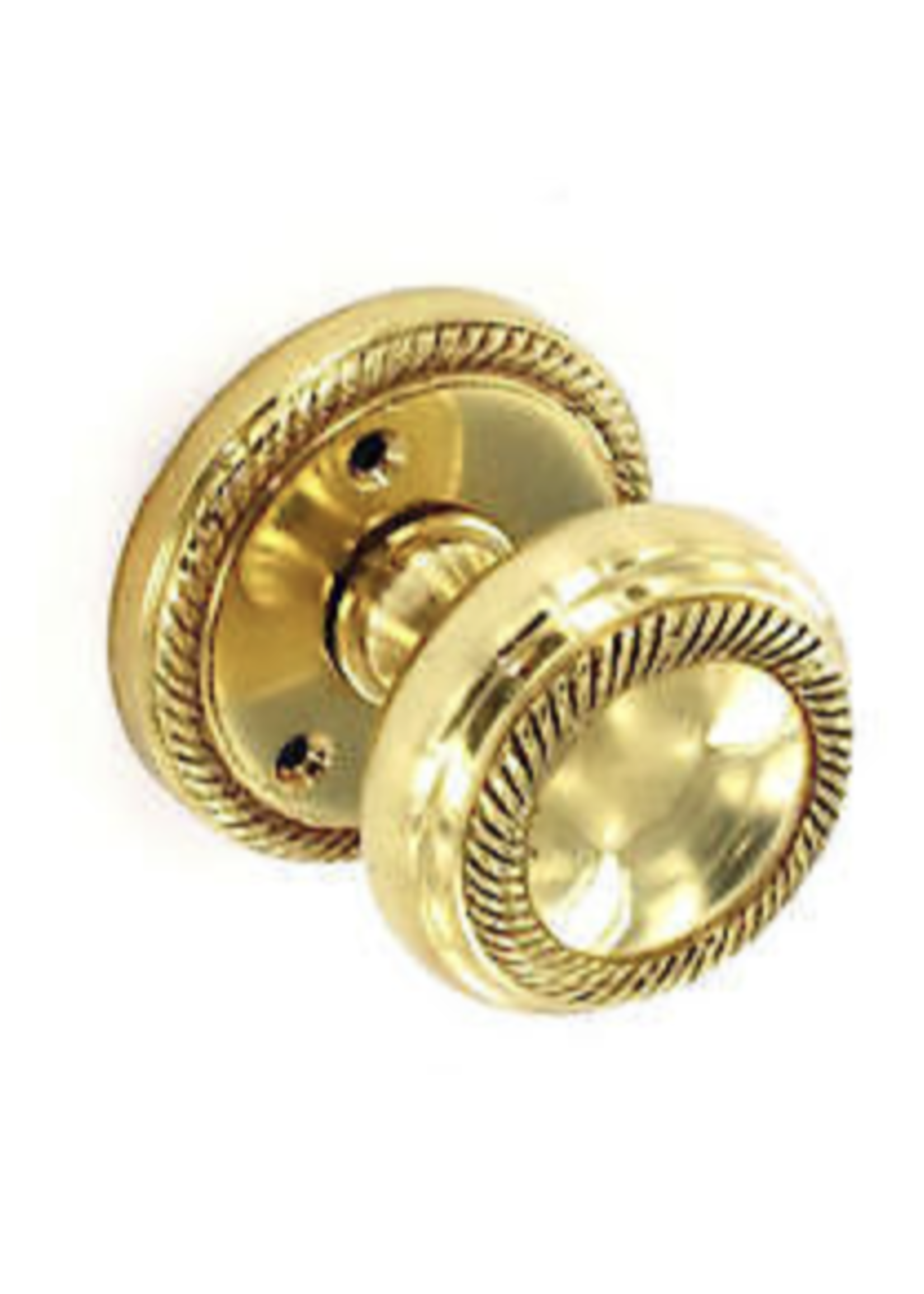 Securit Georgian Brass Mortice Knobs Pair 65mm