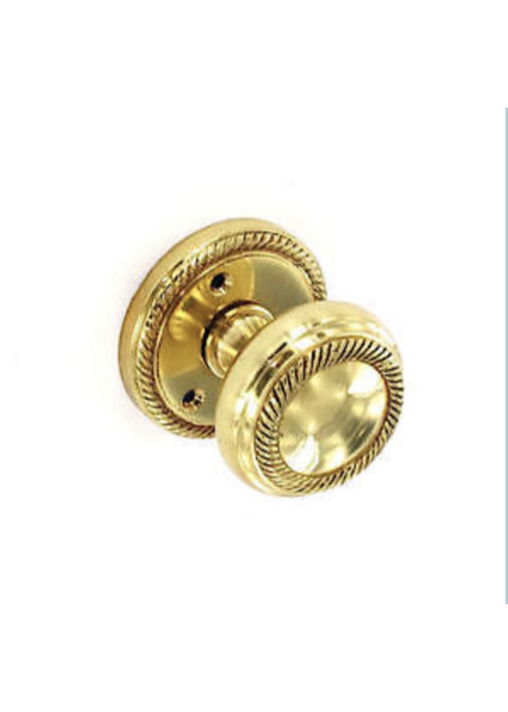 Securit Georgian Brass Mortice Knobs Pair 65mm