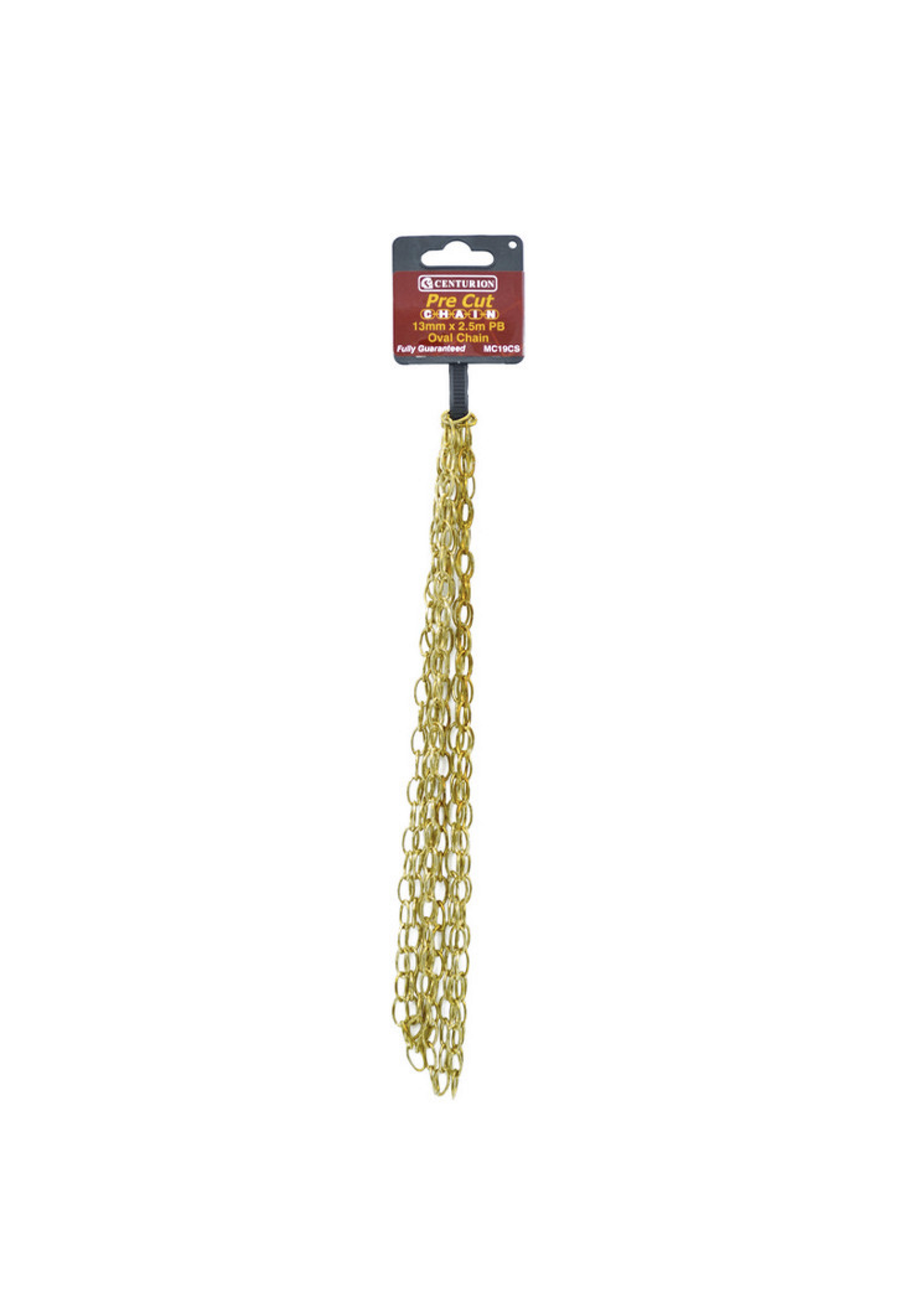 Centurion Solid Brass Oval Chain 13mm x 2.5m