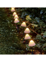 Lumineo Mushrooms Warm White 20 LED Stakes Battery Outdoor
