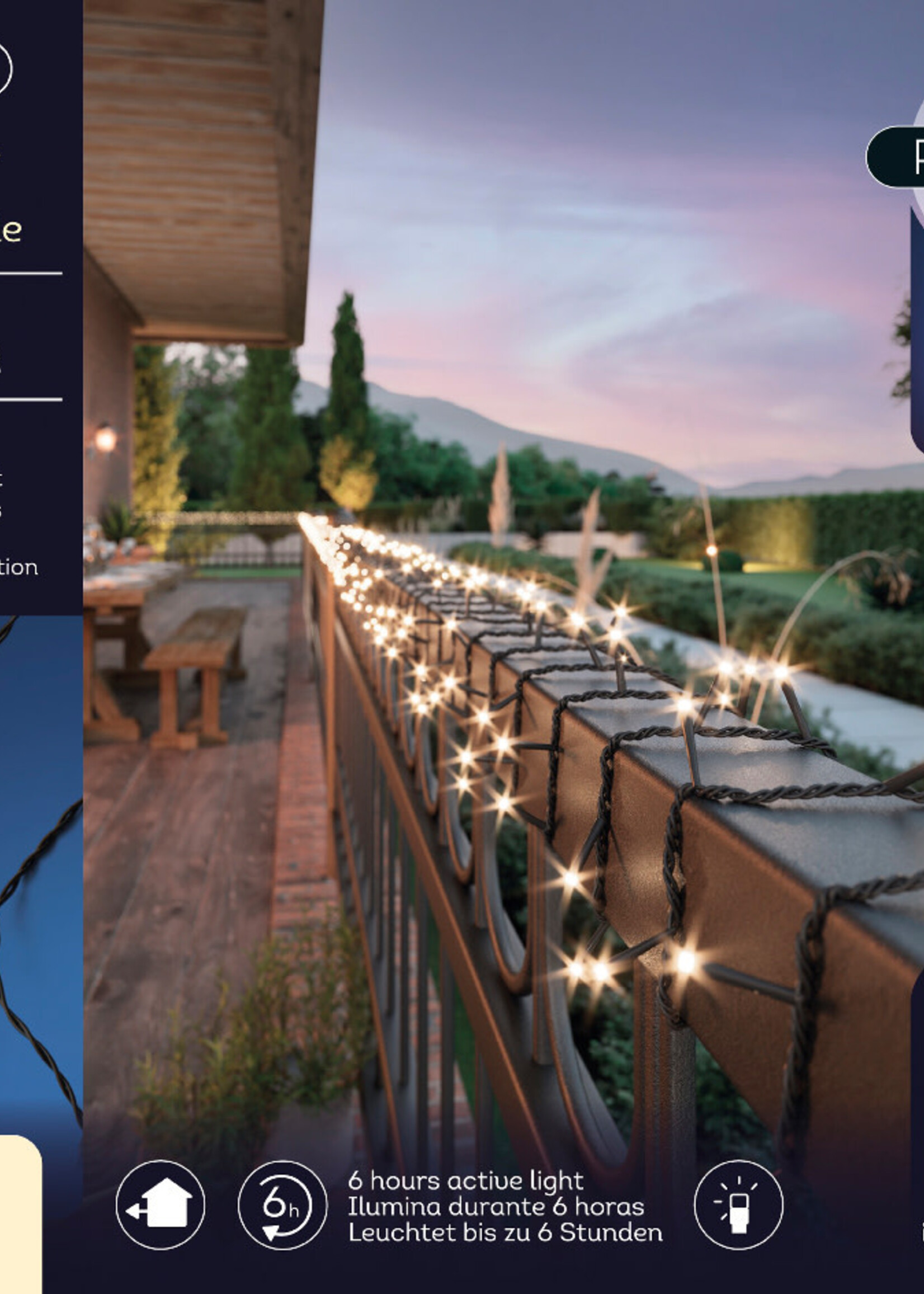 Lumineo Solar Or UBS String Lights Warm White Indoor/Outdoor 240 LED - All Year