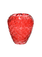 Decoris Strawberry Vase Red