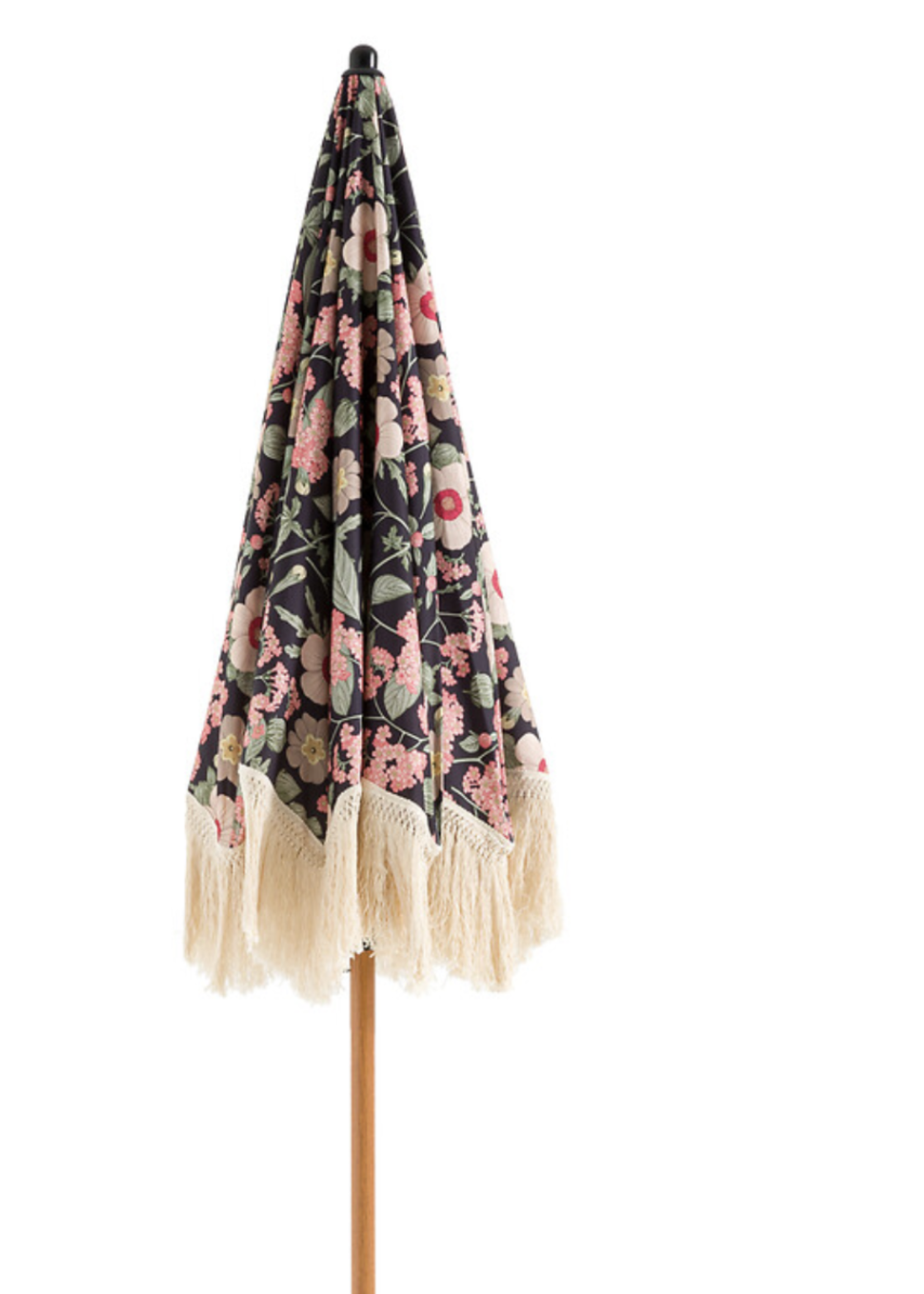 Decoris Floral Parasol With Tassels