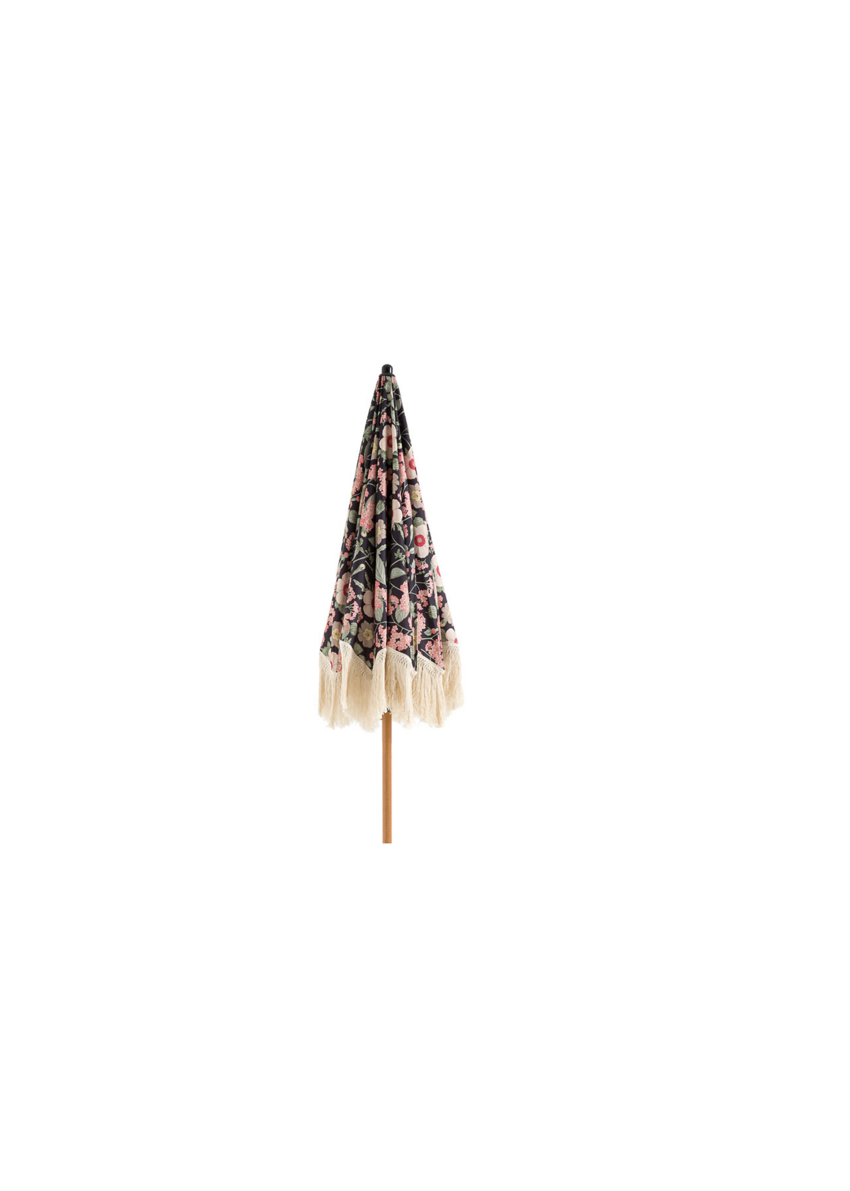 Decoris Floral Parasol With Tassels