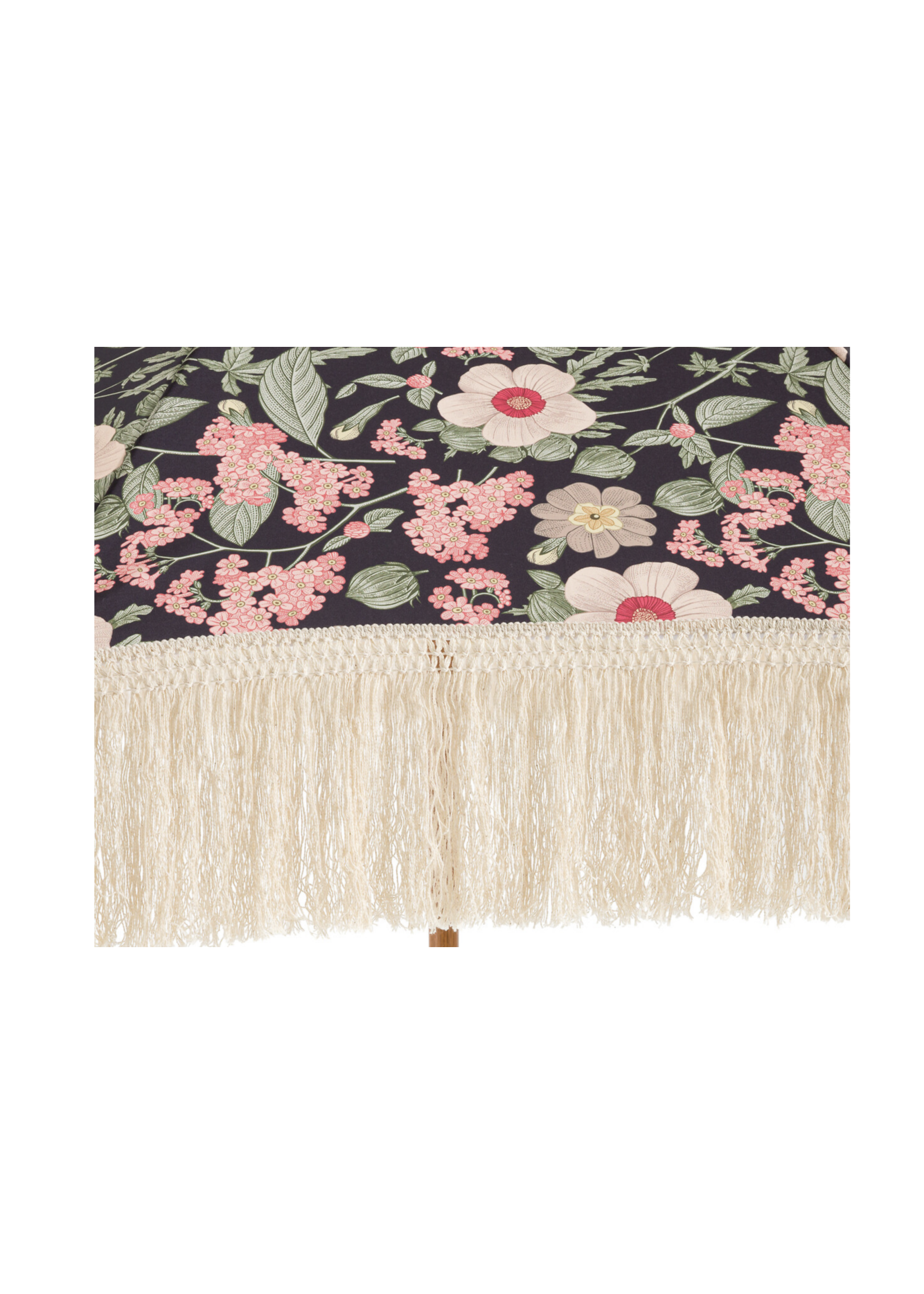 Decoris Floral Parasol With Tassels