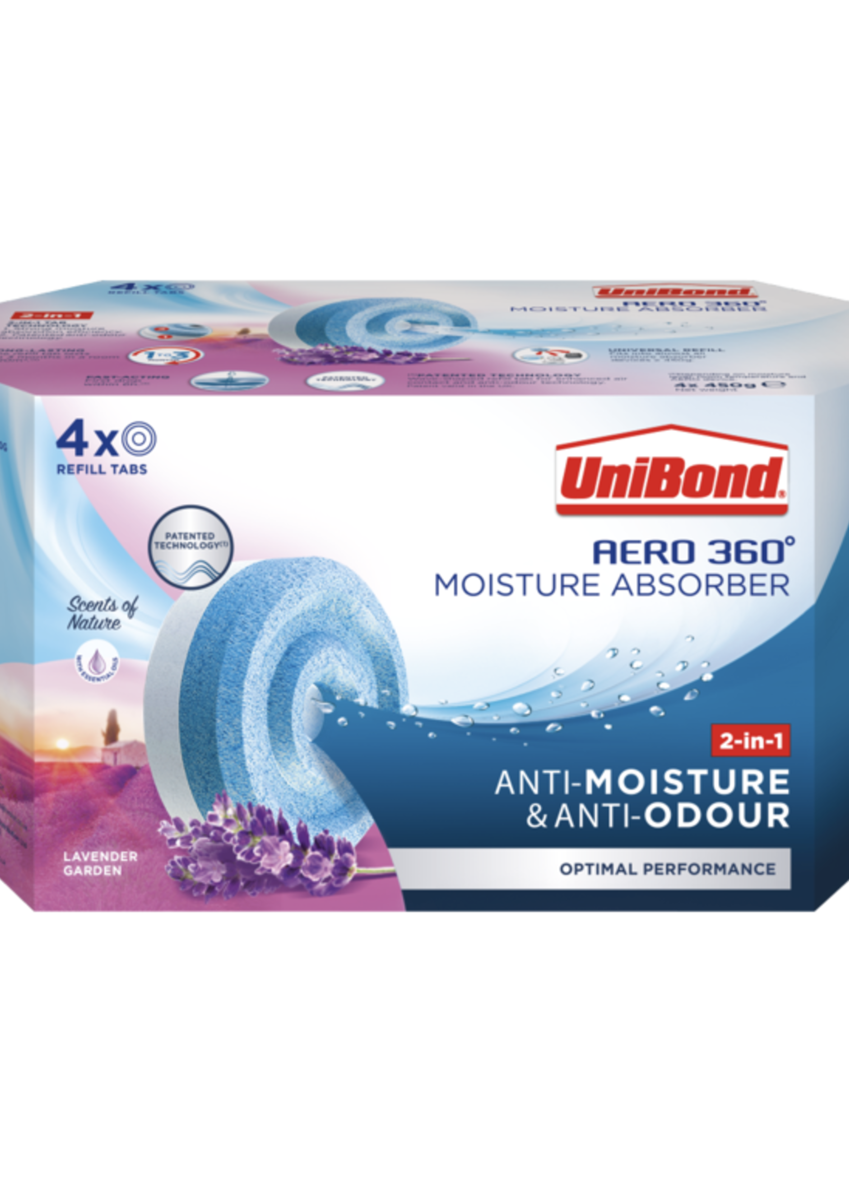 Unibond (henkel) UniBond Aero 360 Lavender Garden Refills 4 Pack