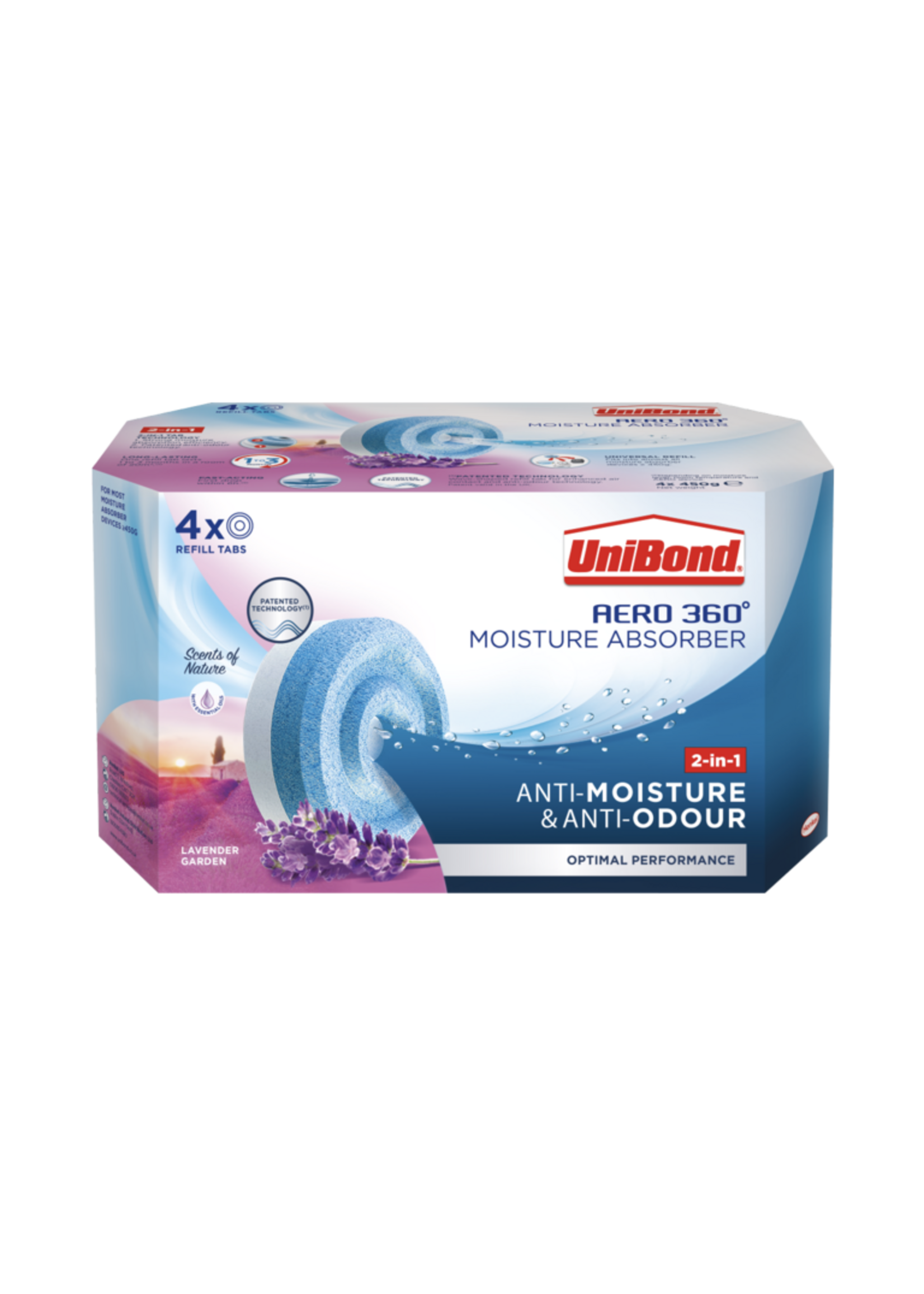 Unibond (henkel) UniBond Aero 360 Lavender Garden Refills 4 Pack