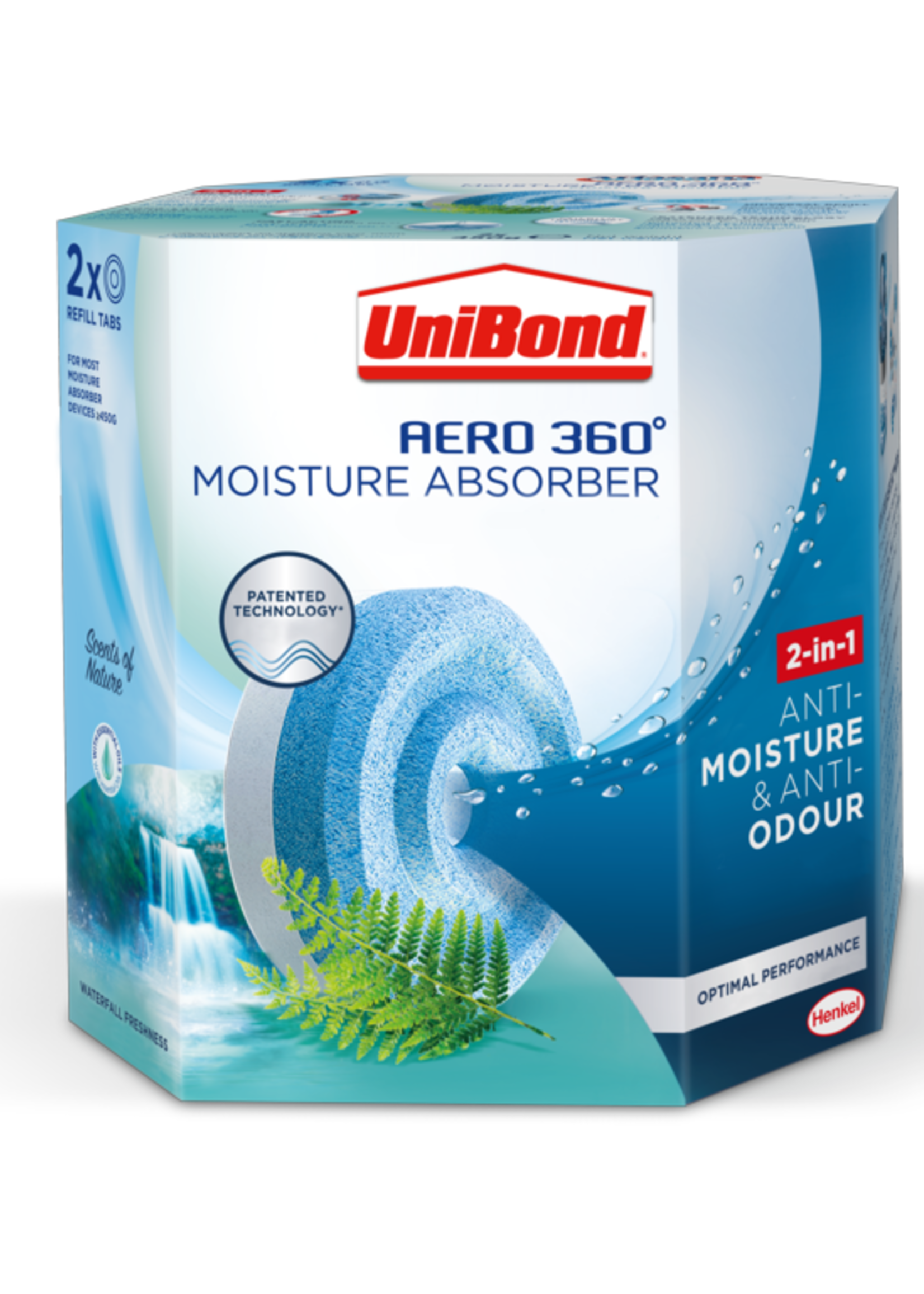 Unibond (henkel) Unibond Aero 360 Refill Tab x2 Waterfall