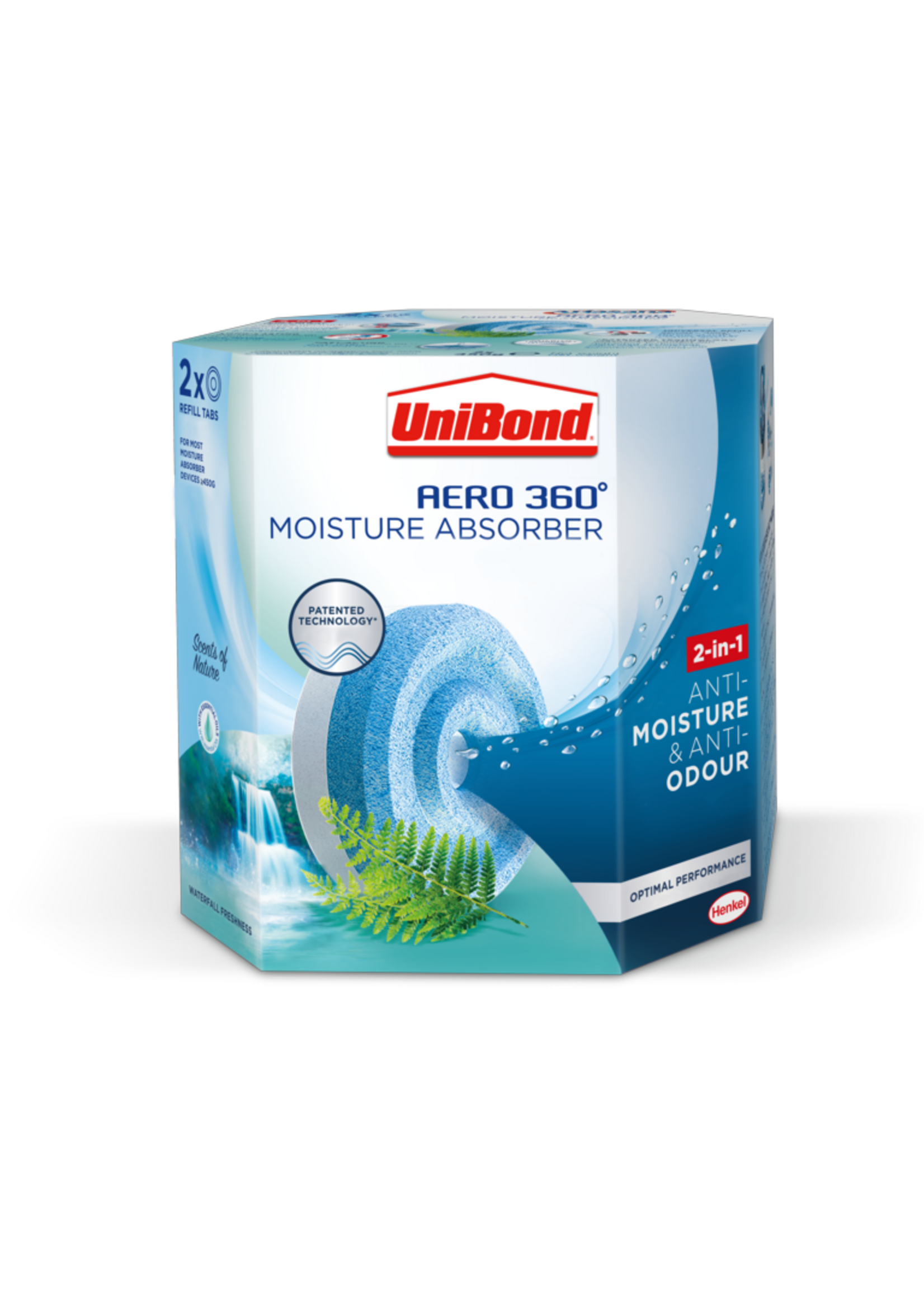 Unibond (henkel) Unibond Aero 360 Refill Tab x2 Waterfall