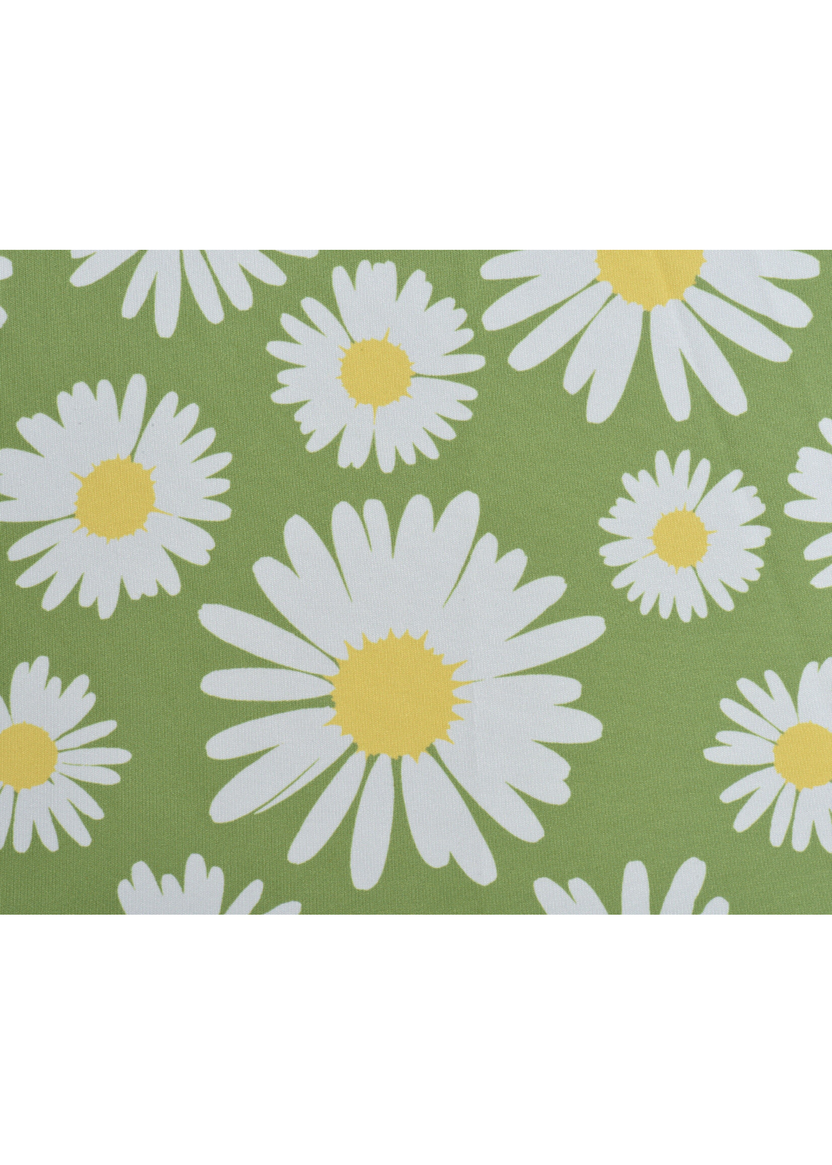 Decoris Parasol Green and Daisys With Tassels