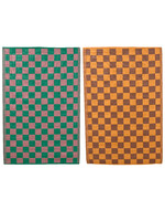 Decoris Outdoor Checkerboard Rug Pink&green or Yellow&brown - Price is for one