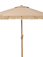 Decoris Parasol Cream With Fringe Tassle