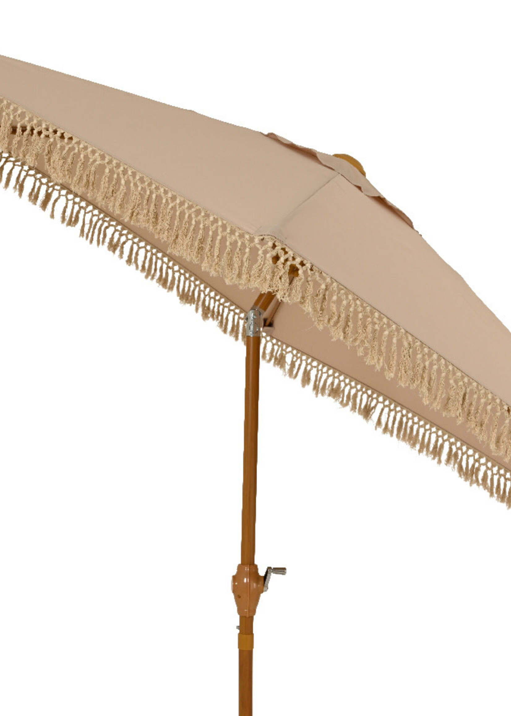 Decoris Parasol Cream With Fringe