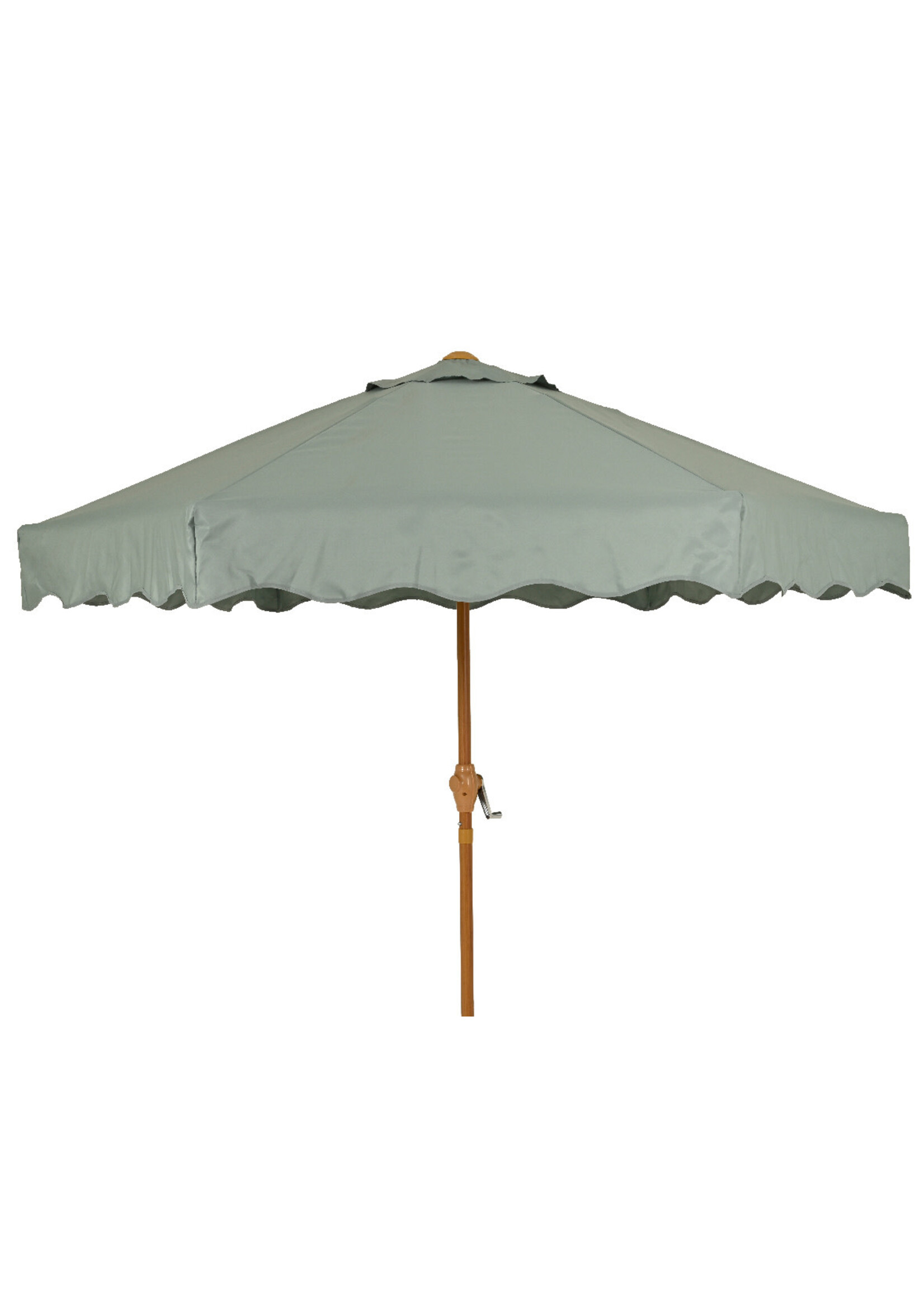 Decoris Parasol Green Wavey Edge