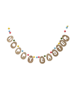 Decoris Easter Garland (Hoppy Easter) With Pom Poms 155cm